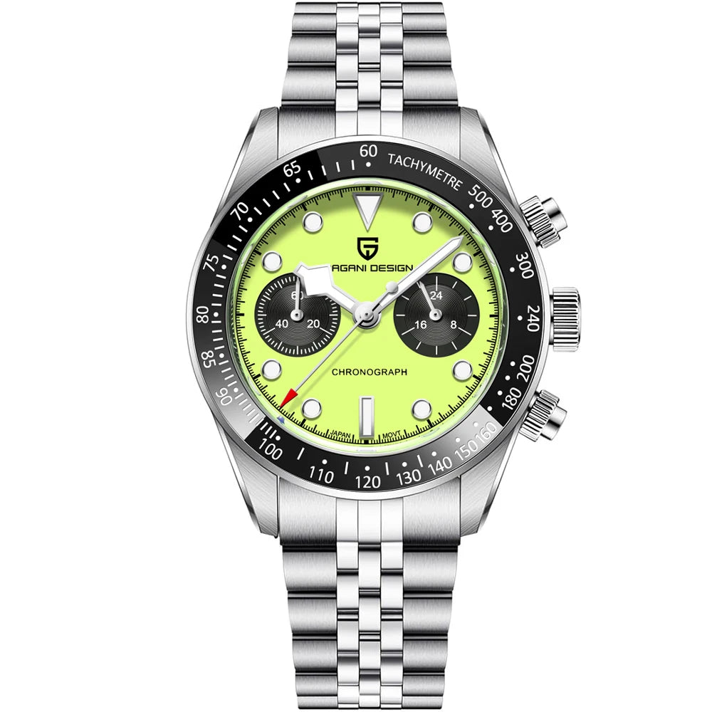 PAGANI DESIGN Men's Quartz Chronograph Sports Watch With Sapphire Crystal
