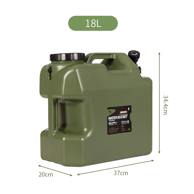 Portable Collapsible Water Storage Tank With Spigot For Camping