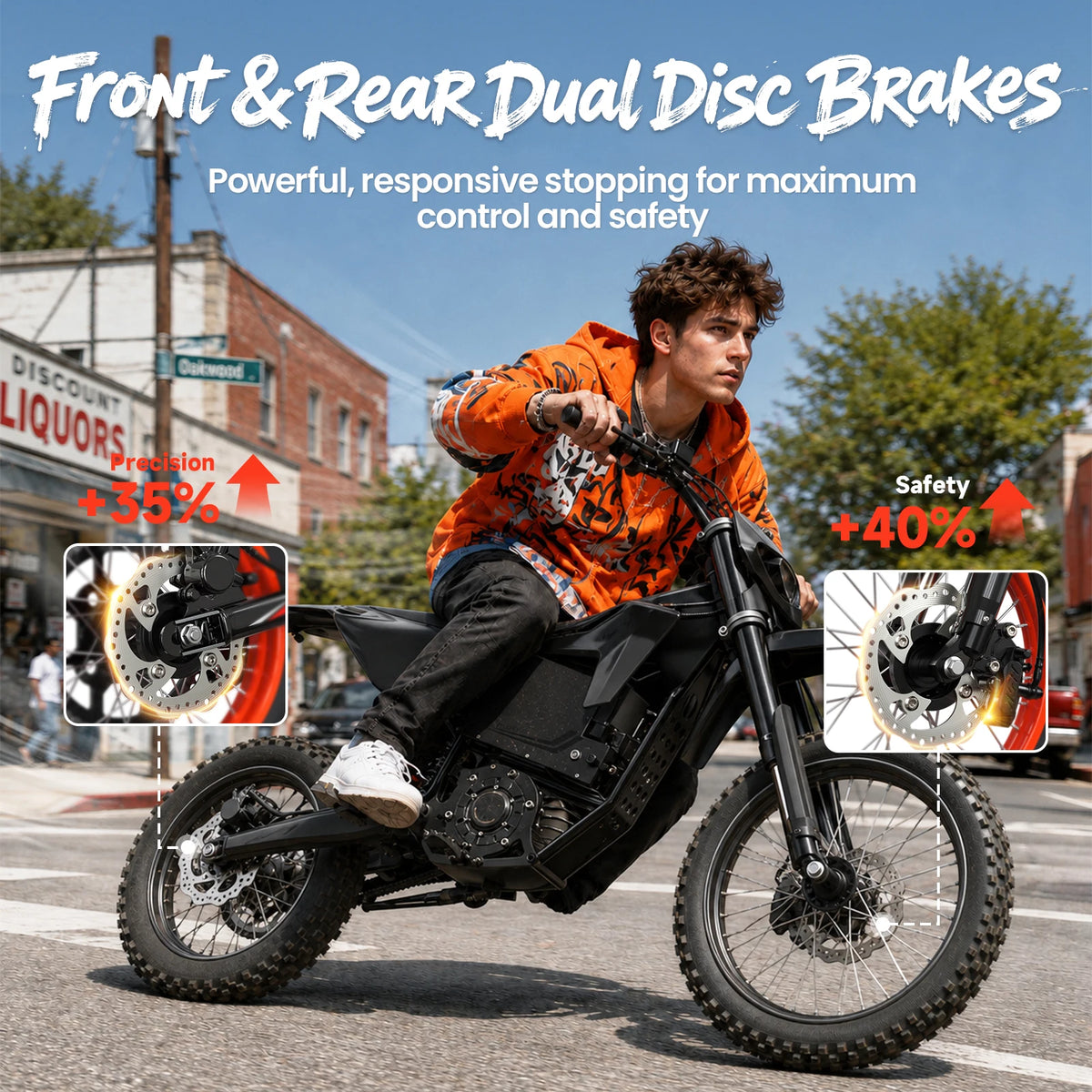 X1 Spark (L/M) Electric Dirt Bike 'A Two-Bike Bundle with the Compact X1 Spark M and Larger X1 Spark L, Giving Two Riders 4500W Mid-Drive Performance with Different Wheel Sizes.