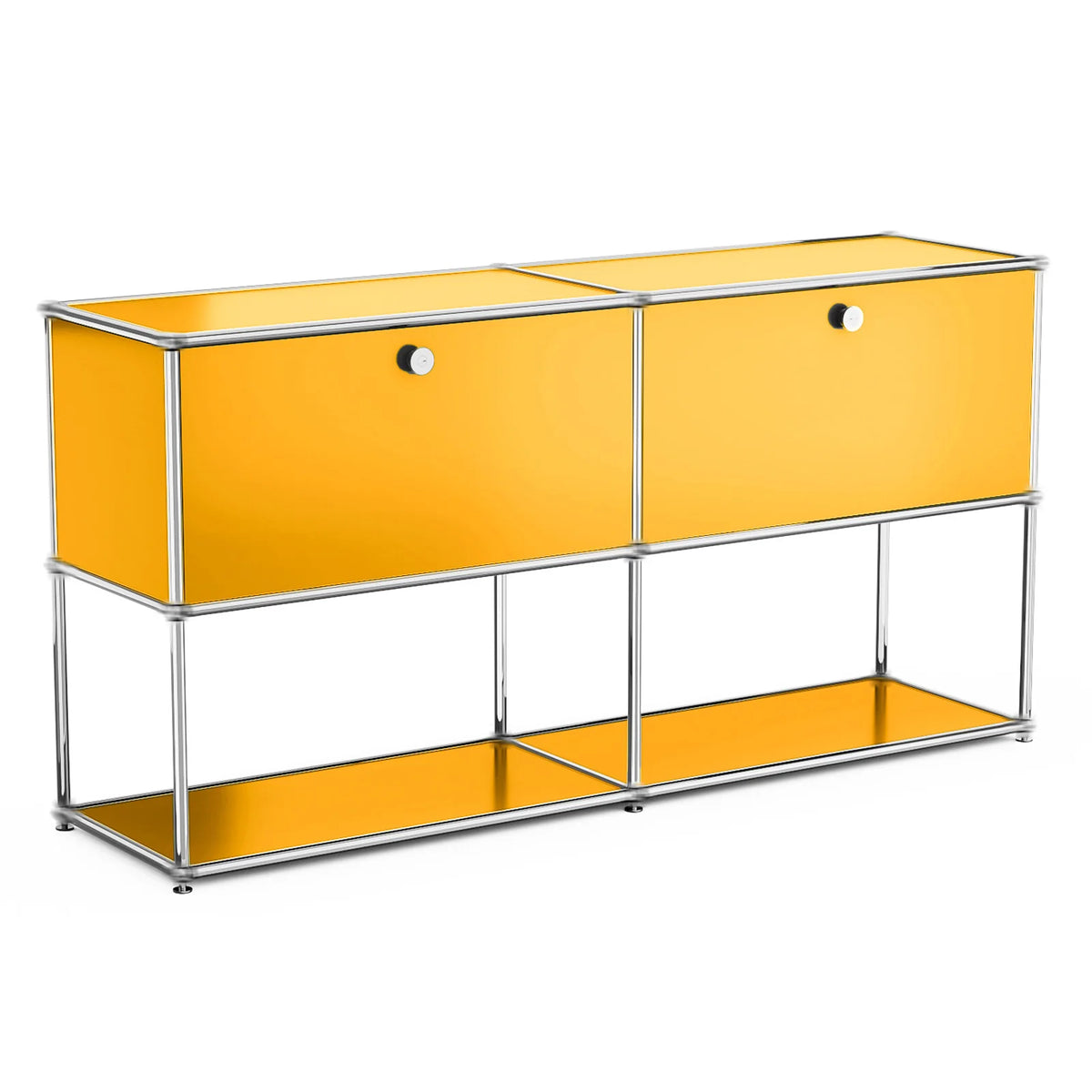 Modern Stainless Steel Storage Cabinet TV Stand for Living Room