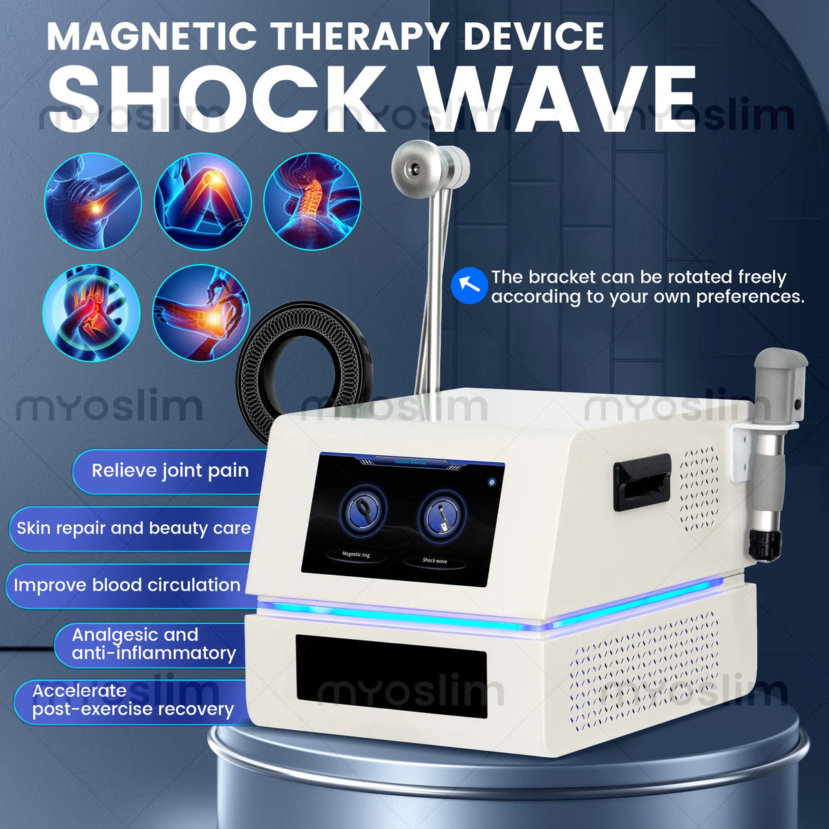 Emtt Physio Magneto therapy Hottest Magnetoterapia Pain Relief PEMF Sports Injury Therapy Magnetotherapy Physiotherapy Device