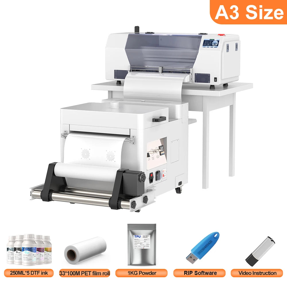 DTF Printer Impresora A3 XP600 DTF Printer Directly Transfer Film Printer A4 DTF T-shirt Printing Machine With Ink DTF Printer