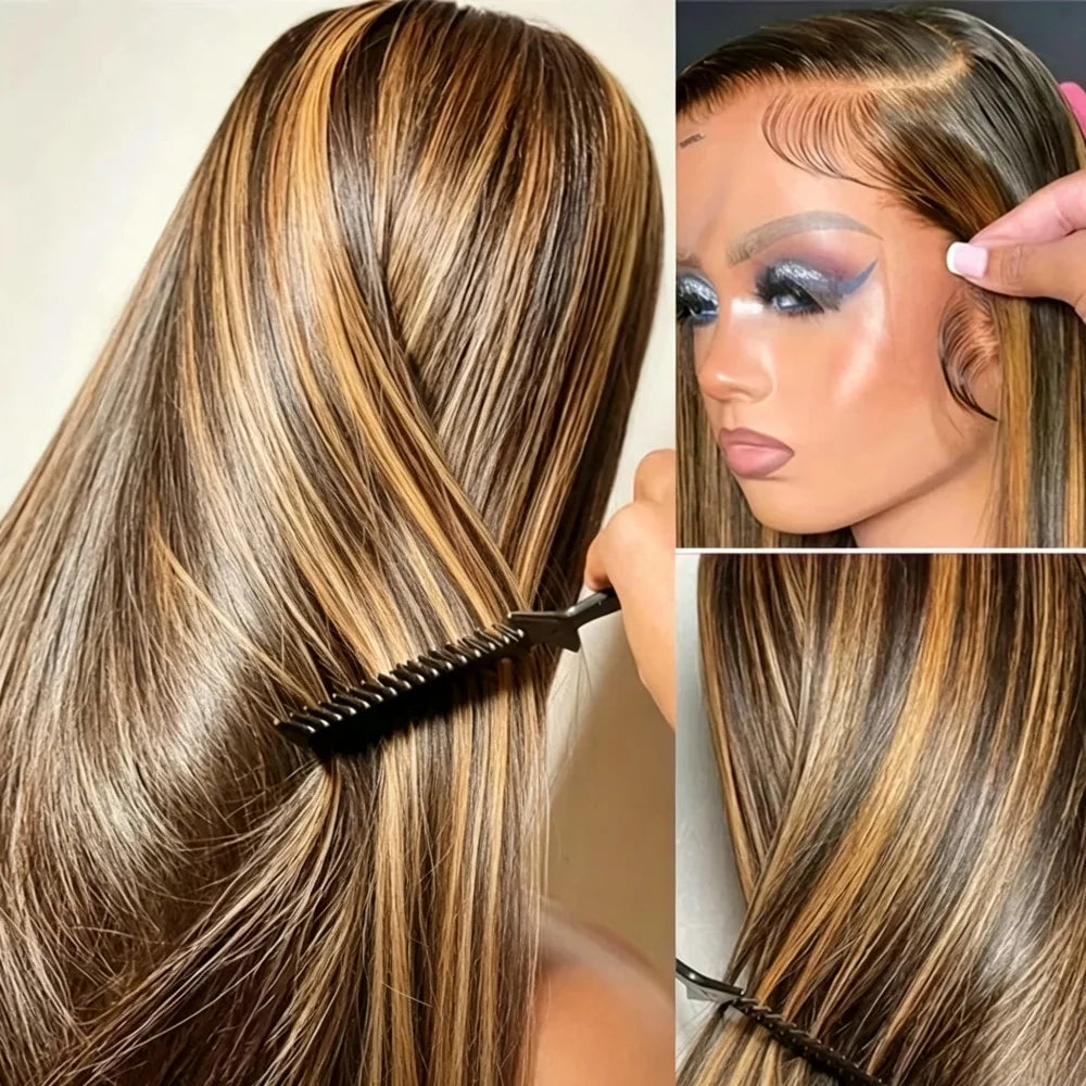 ALIANNA Remy Human Hair Lace Front Wig With Baby Hair