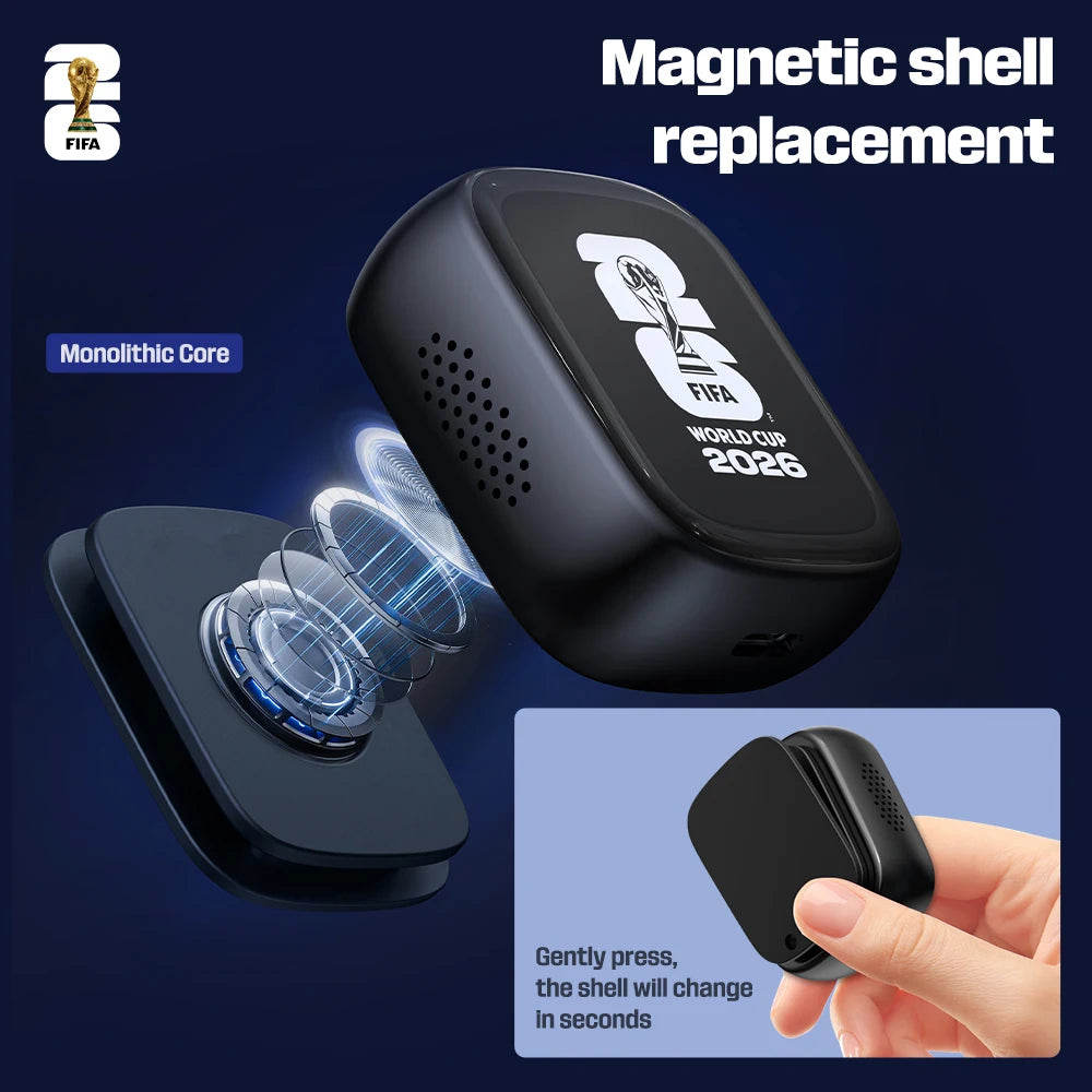 F26E13 Square Badge Translator Device Portable AI Real Time Voice Translator 138 Languages Two Way Offline Photo Text Image Translator Bluetooth Smart Language Translator for Anime Travel Business