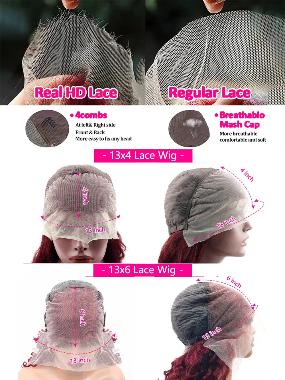 Dosacia Human Hair Lace Front Body Wave Wig For Women