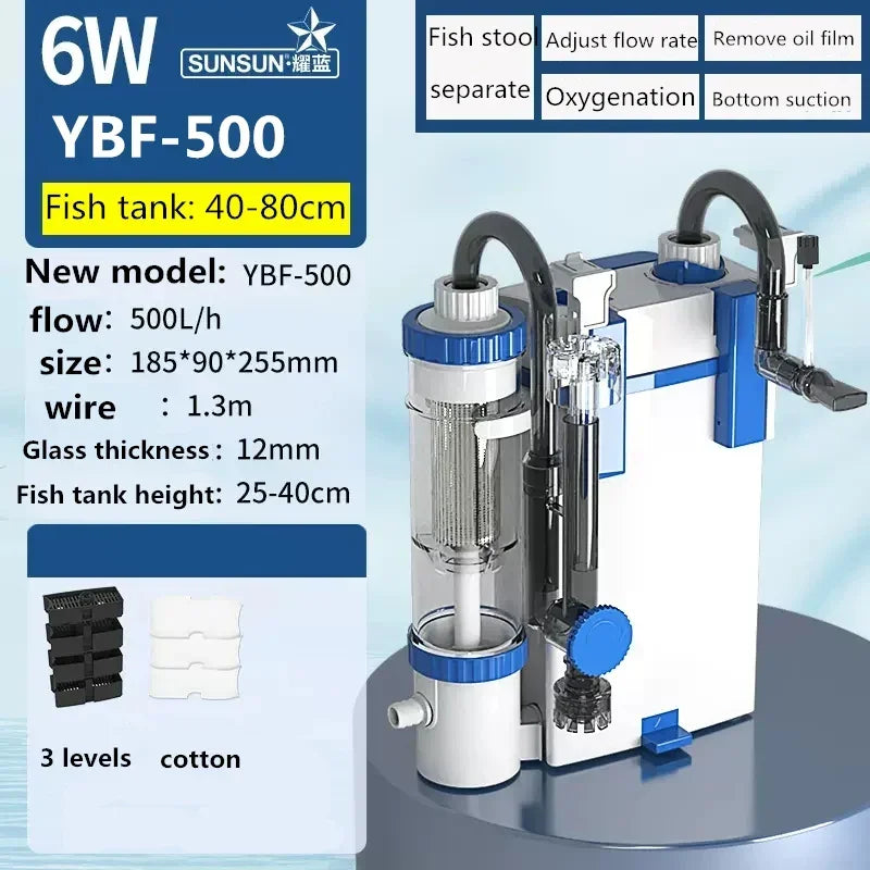 Sunsun Ybf 500 Three In One Aquarium Circulation Filter