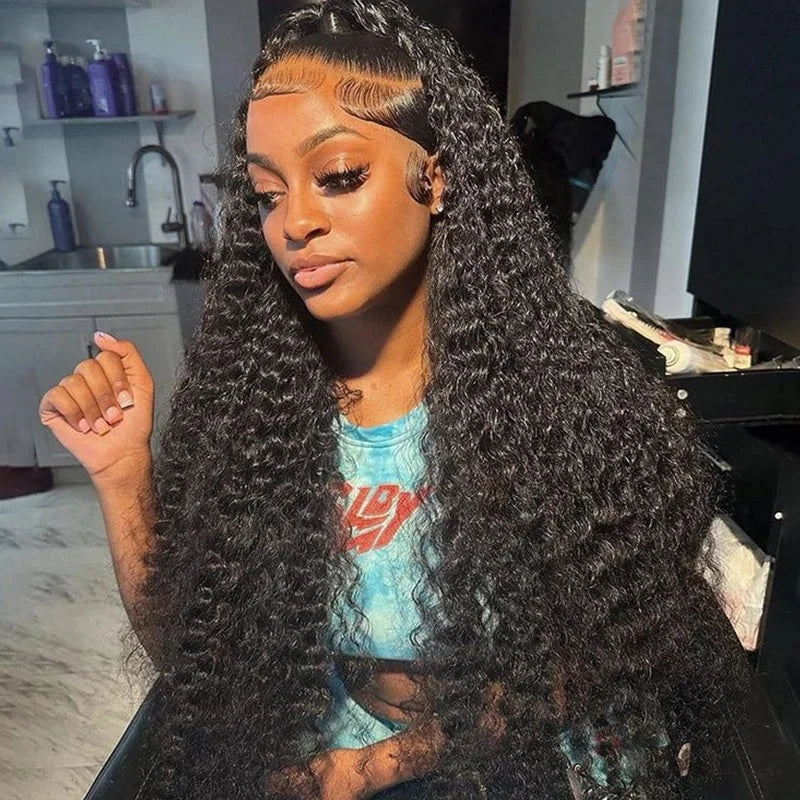 Lovely Prince Premium Deep Wave Human Hair Lace Front Wig