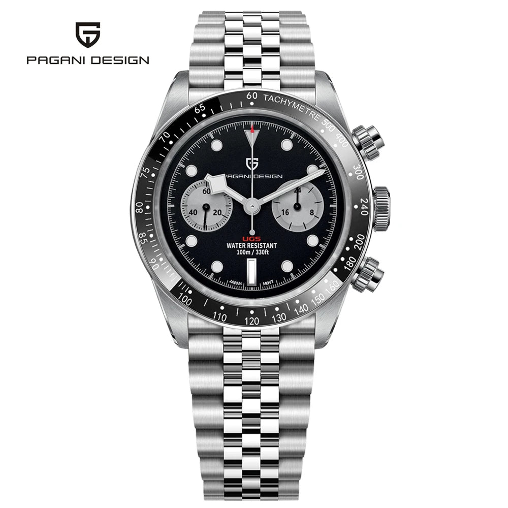 PAGANI DESIGN Men's Quartz Chronograph Sports Watch With Sapphire Crystal