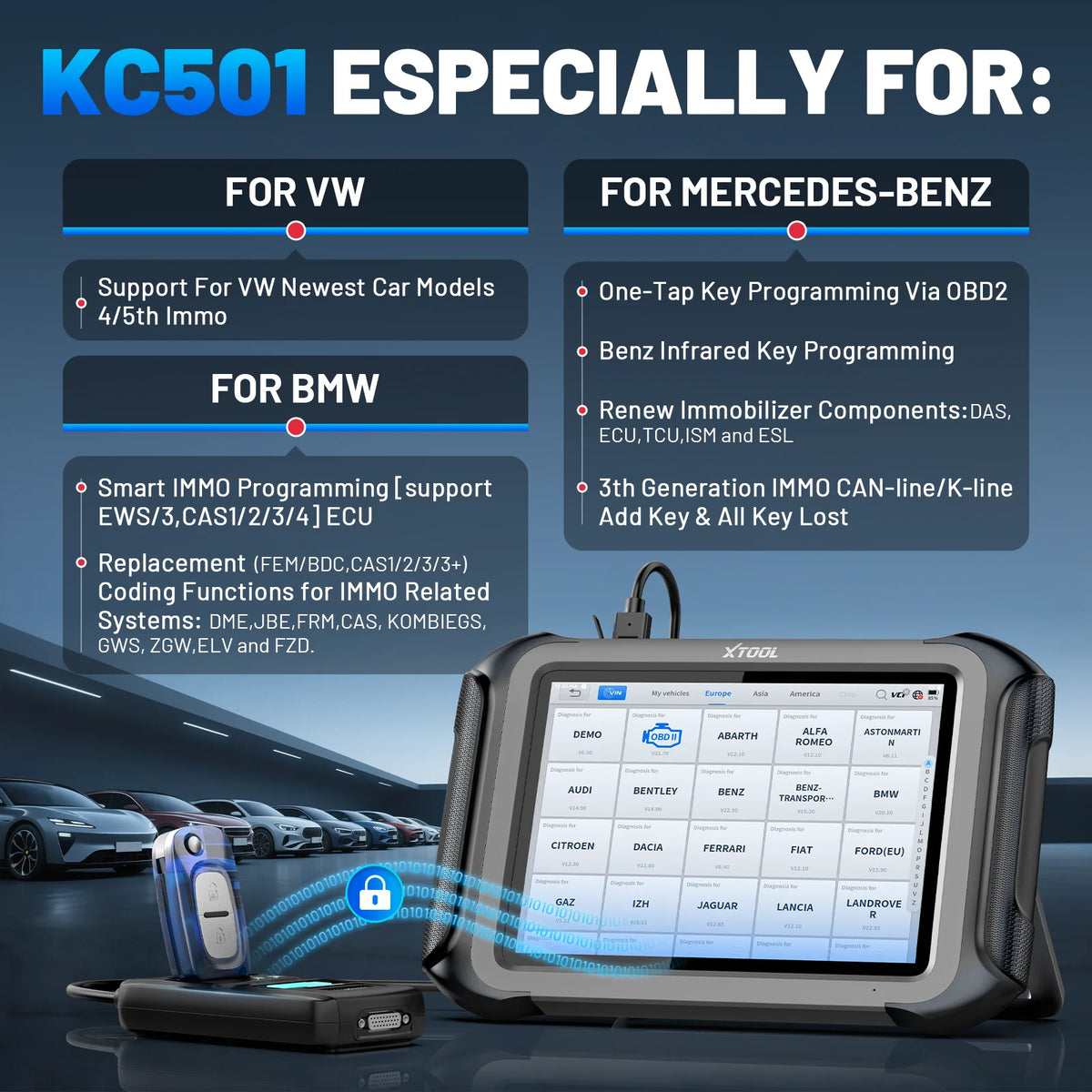 XTOOL X100 MAX Auto Key Programming Tools AI-Assisted Diagnostic Scanner Immobilizer Key Programmer Locksmiths Tool All Key Lost