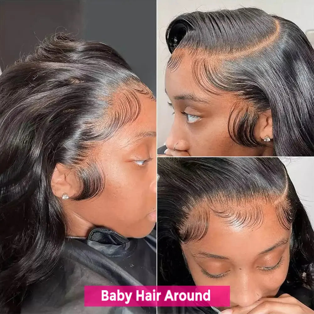 CYPHA Brazilian Remy Human Hair Straight Lace Front Wig