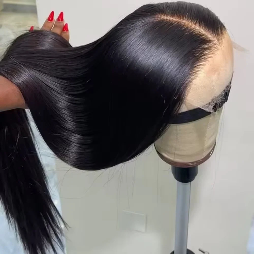 CYPHA Brazilian Remy Human Hair Straight Lace Front Wig