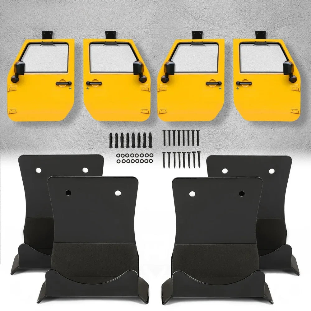 Premium Wall Mount Door Storage Rack For Jeep Wrangler Models