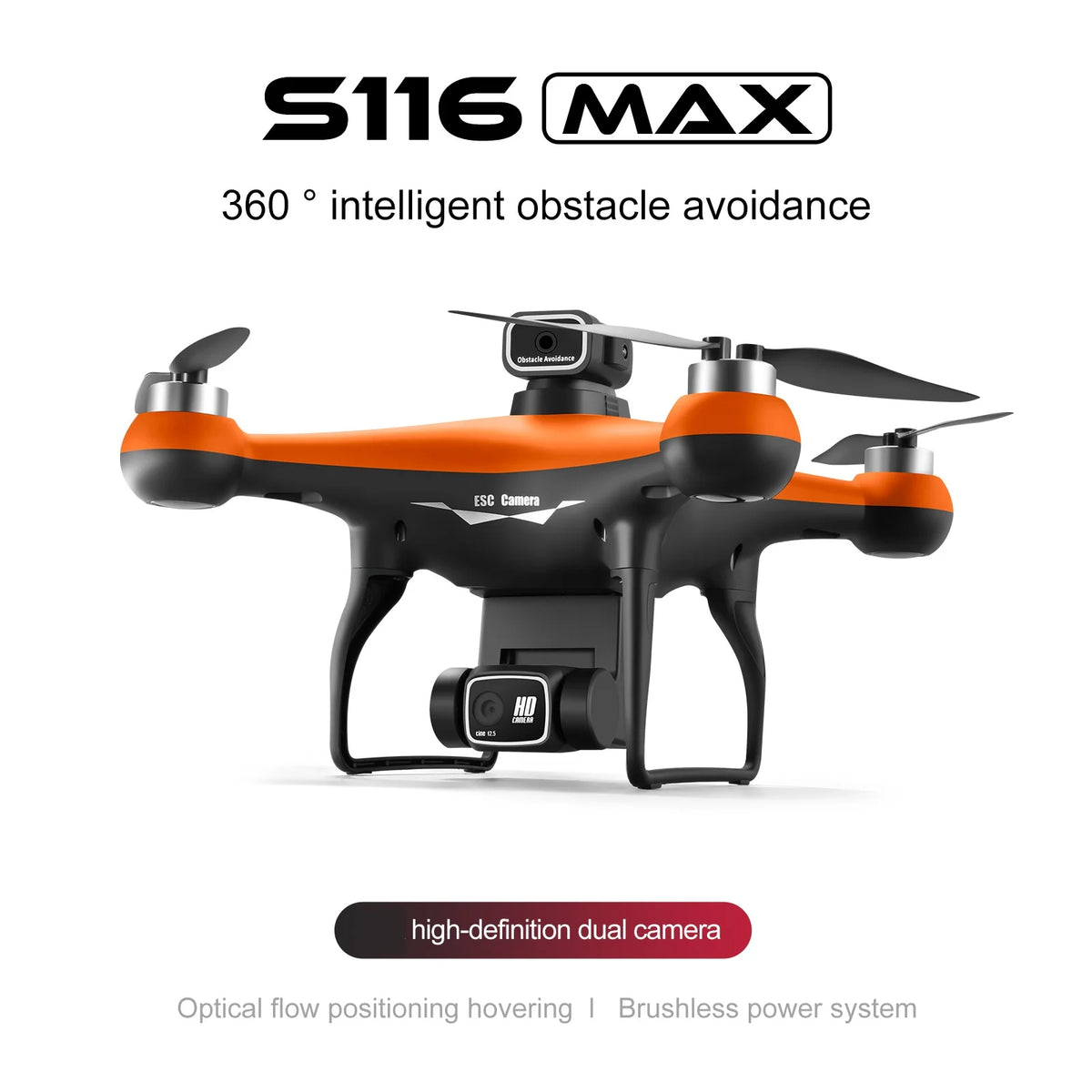 EVANOVM S116 MAX Brushless RC Drone With Dual Camera