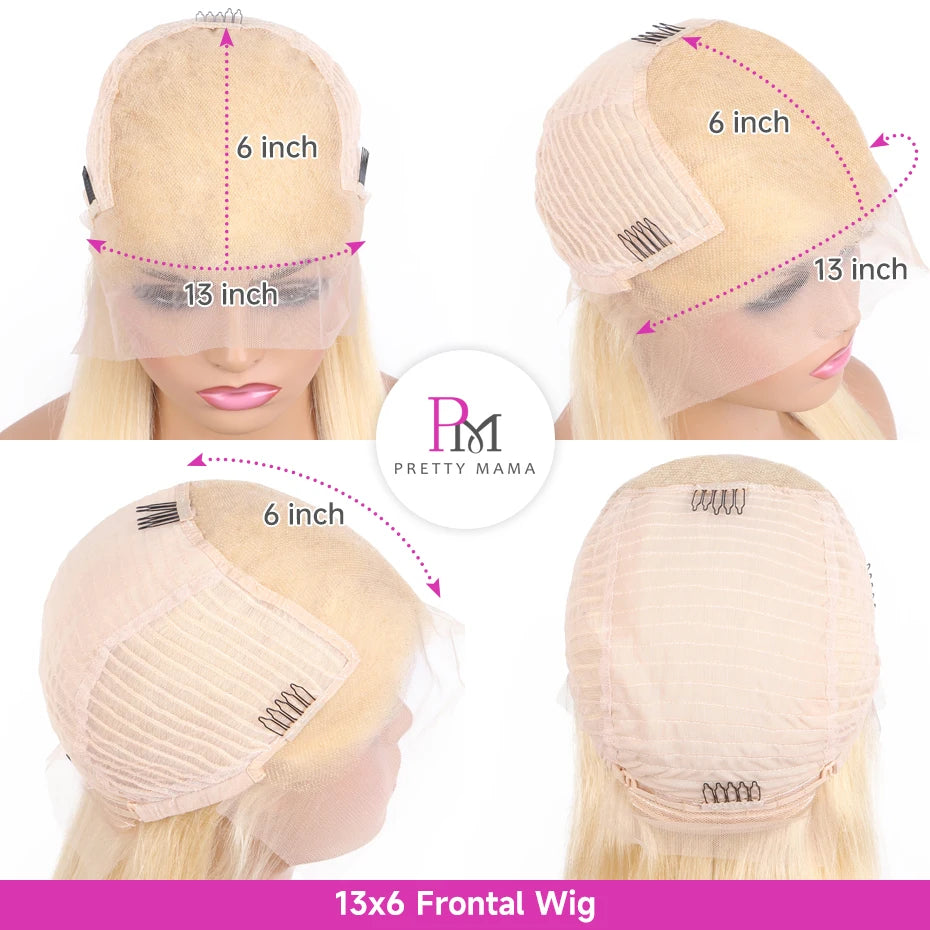 Pretty Mama Brazilian Human Hair Body Wave Lace Front Wig