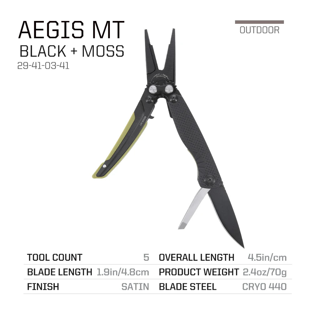 SOG Mini Tactical Multitool Pliers With Knife And Wire Cutters