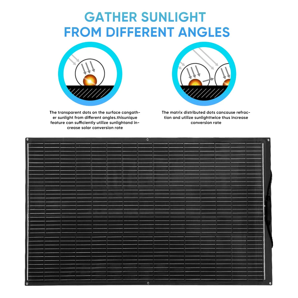 Boguang Flexible Monocrystalline Solar Panel 200W 400W 12V 24V Waterproof