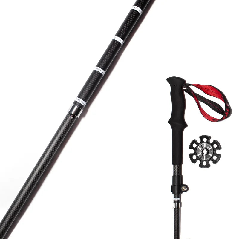 Okhealing Lightweight Carbon Fiber Telescopic Trekking Poles For Hiking