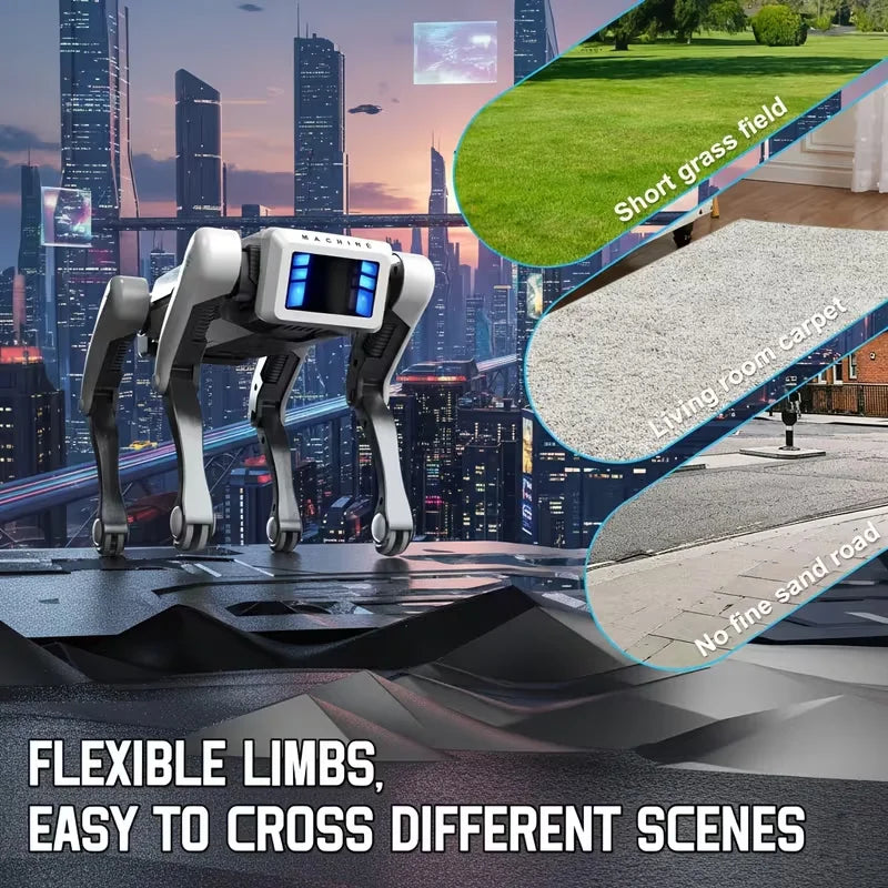 AI Robot Dog Toy With Remote Control And Flexible Limbs