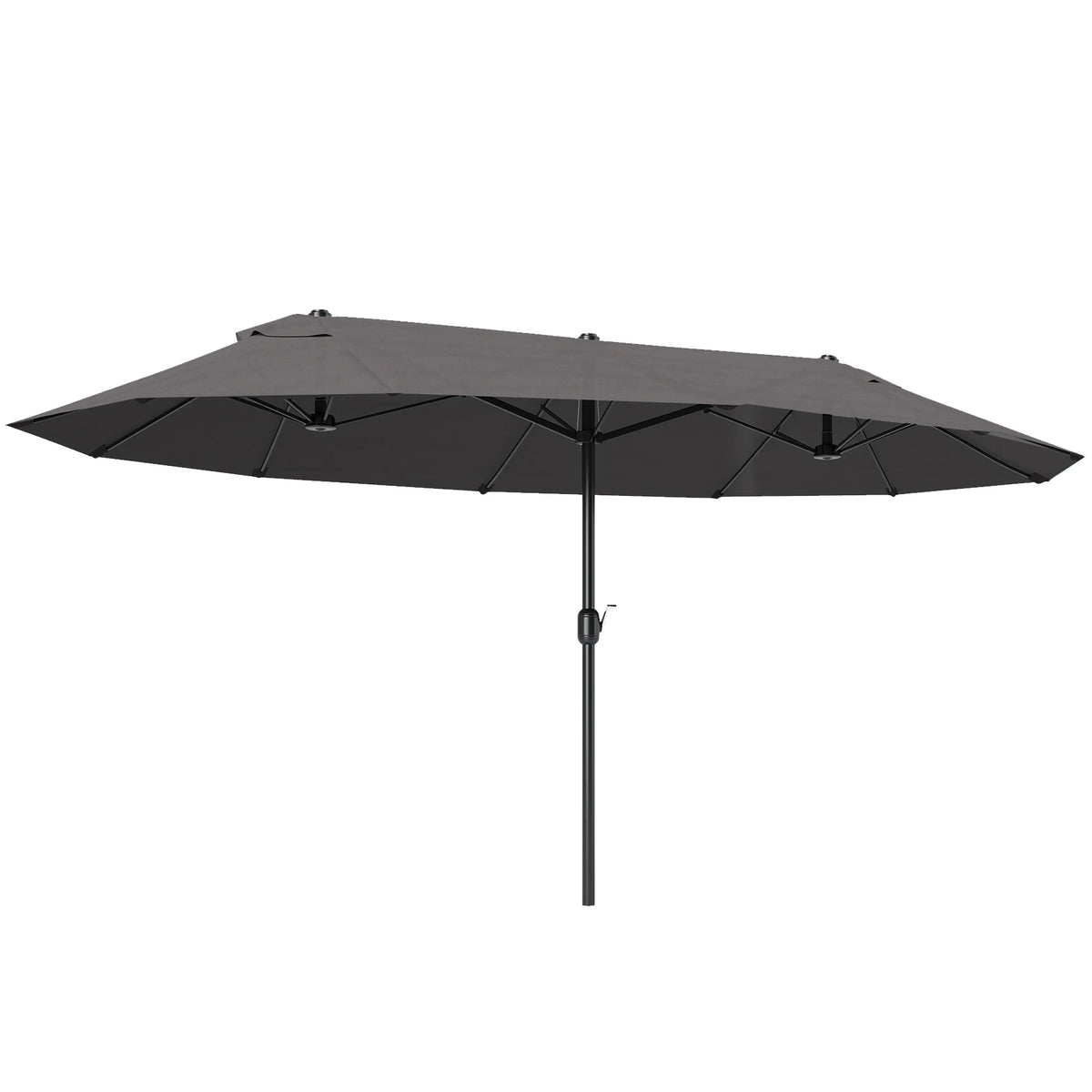 Outsunny Double Sided Outdoor Patio Umbrella With Durable Steel Frame