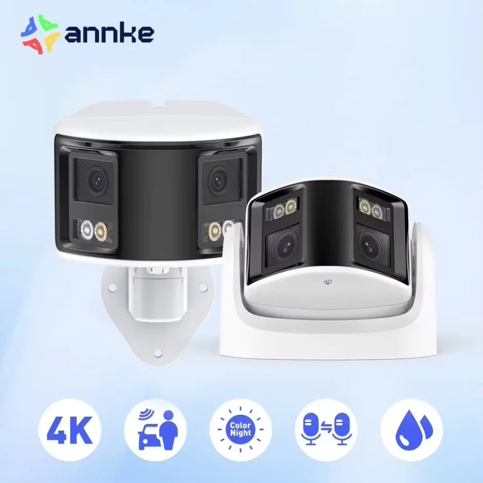 ANNKE 8MP Dual Lens 180 Degree PoE Security Camera