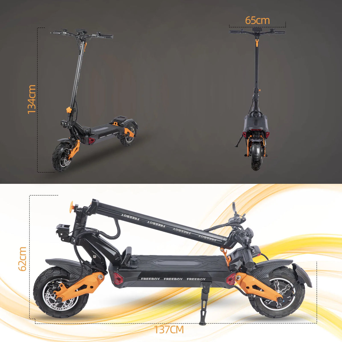 6000W Fast Electric Scooter for Adult,Dual Motor 50mph,60V 30Ah,11'' Off Road Tires,55 Miles Range,Sport Folding E-Scooter