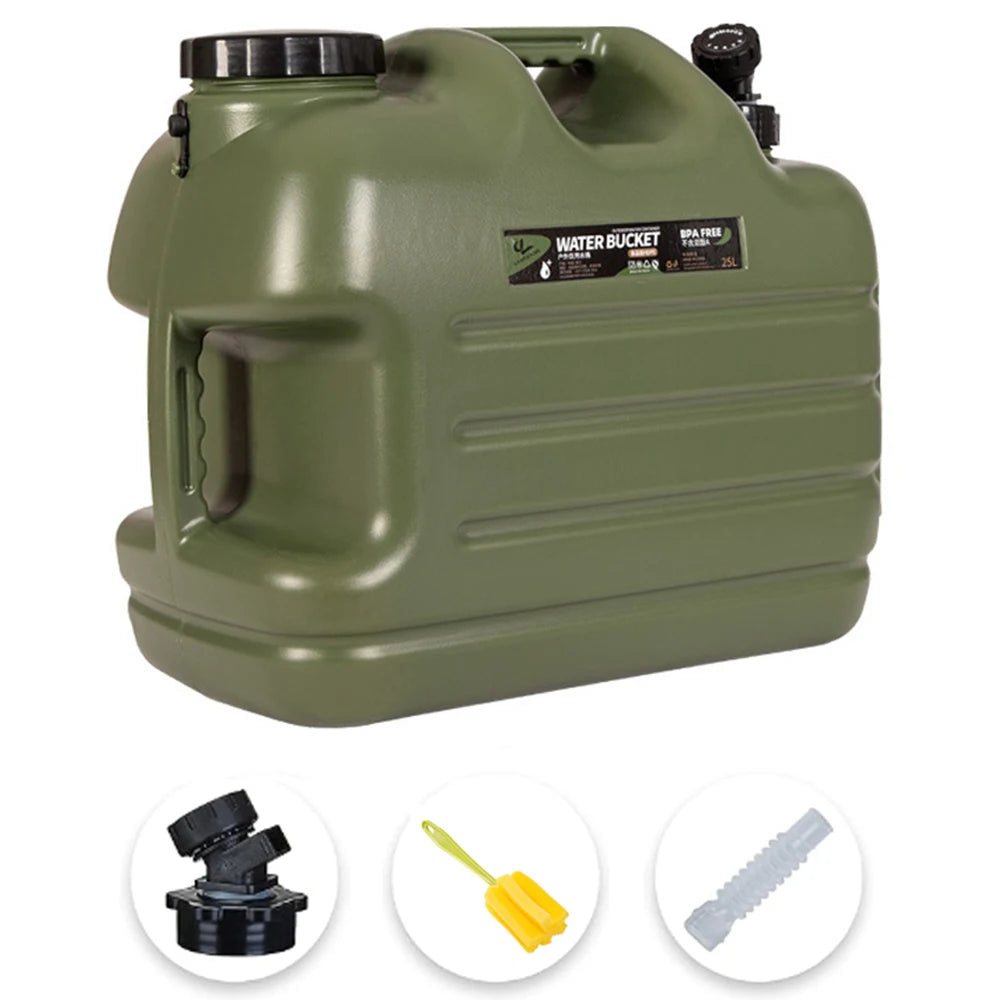 Portable Collapsible Water Storage Tank With Spigot For Camping