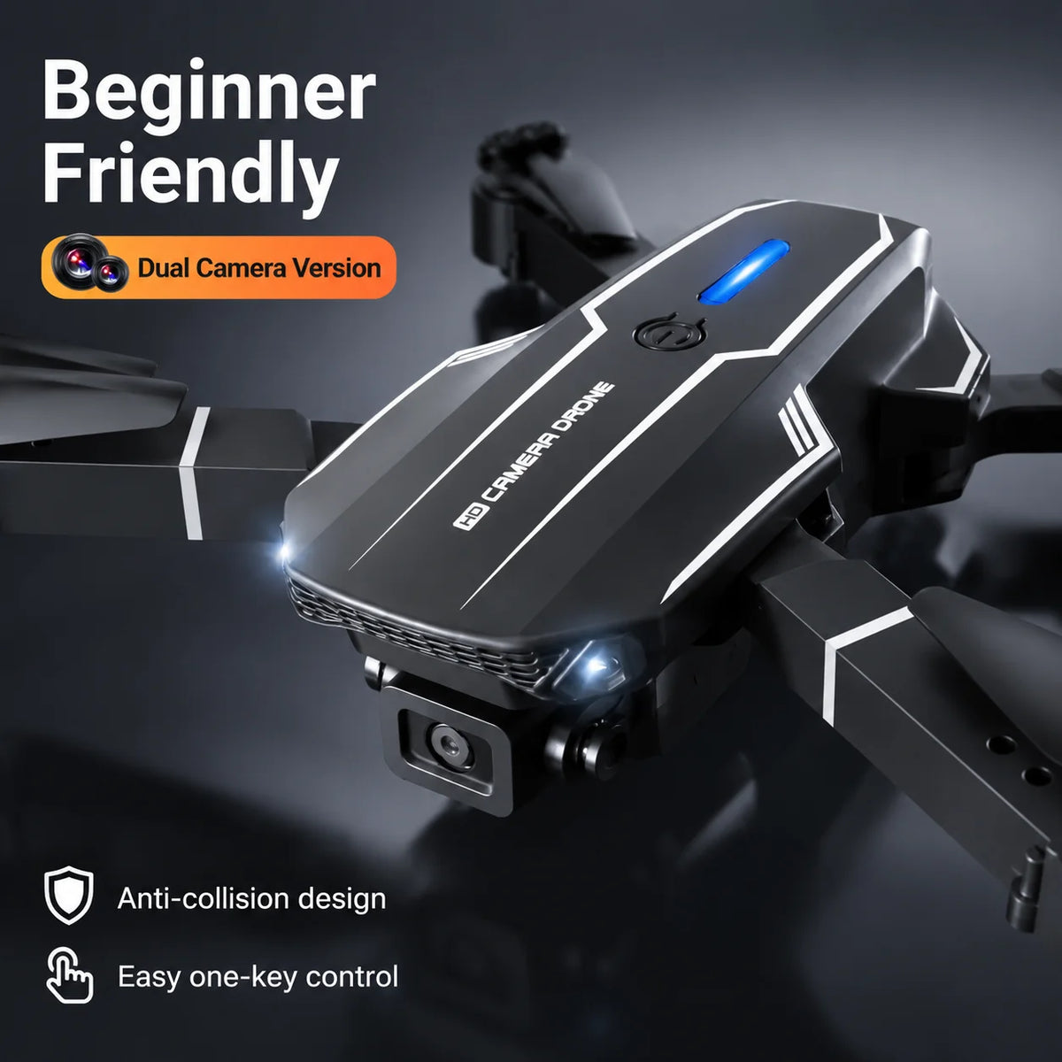 ZNLYRION S101 Foldable 4K Dual Camera FPV RC Drone