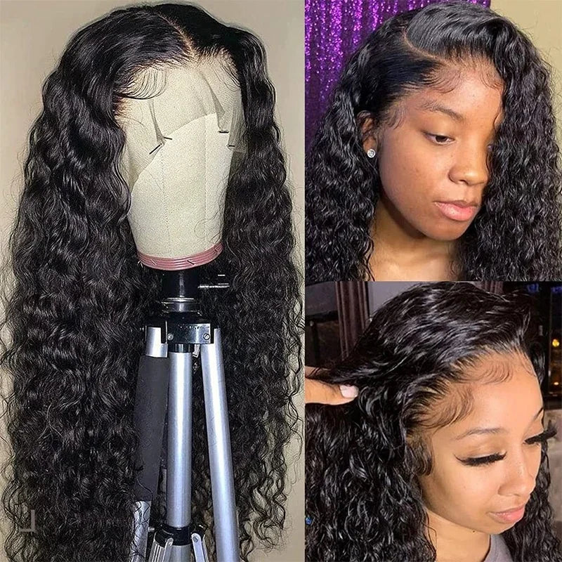 Lovely Prince Premium Deep Wave Human Hair Lace Front Wig