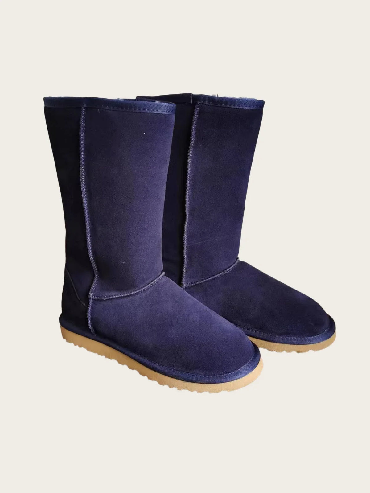 Women's Platform Mini Snow Boots Women's Indoor Slippers Style Leather Suede Material Overcoat Shoe Style Comfortable Sheeps