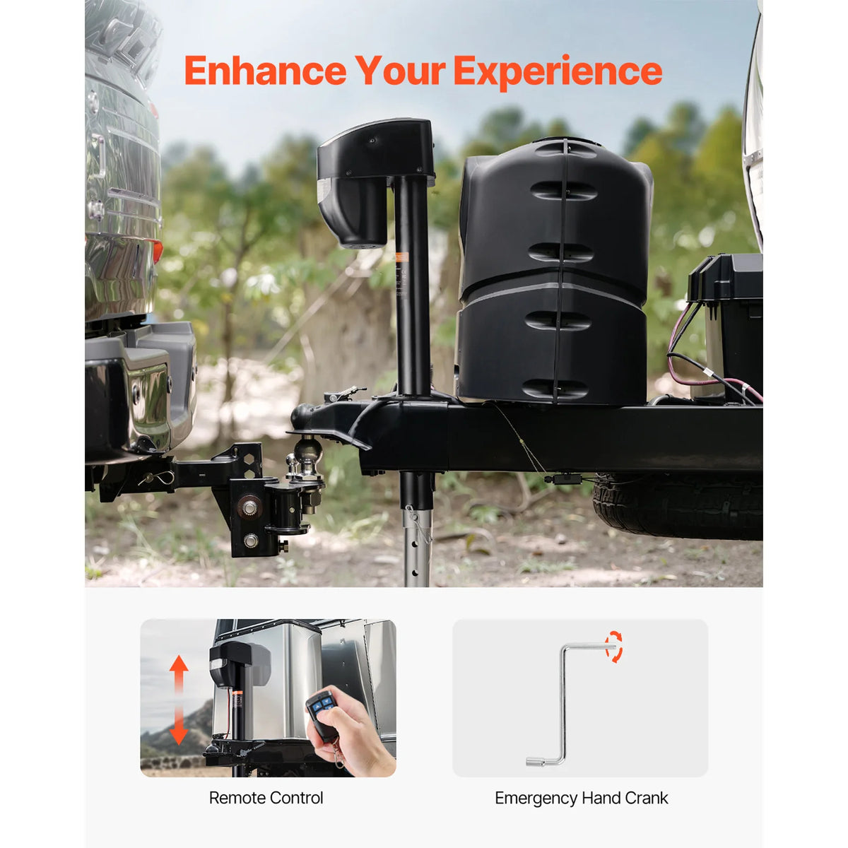 Electric 5000 LBS Tongue Jack With Remote RV Camper Trailer