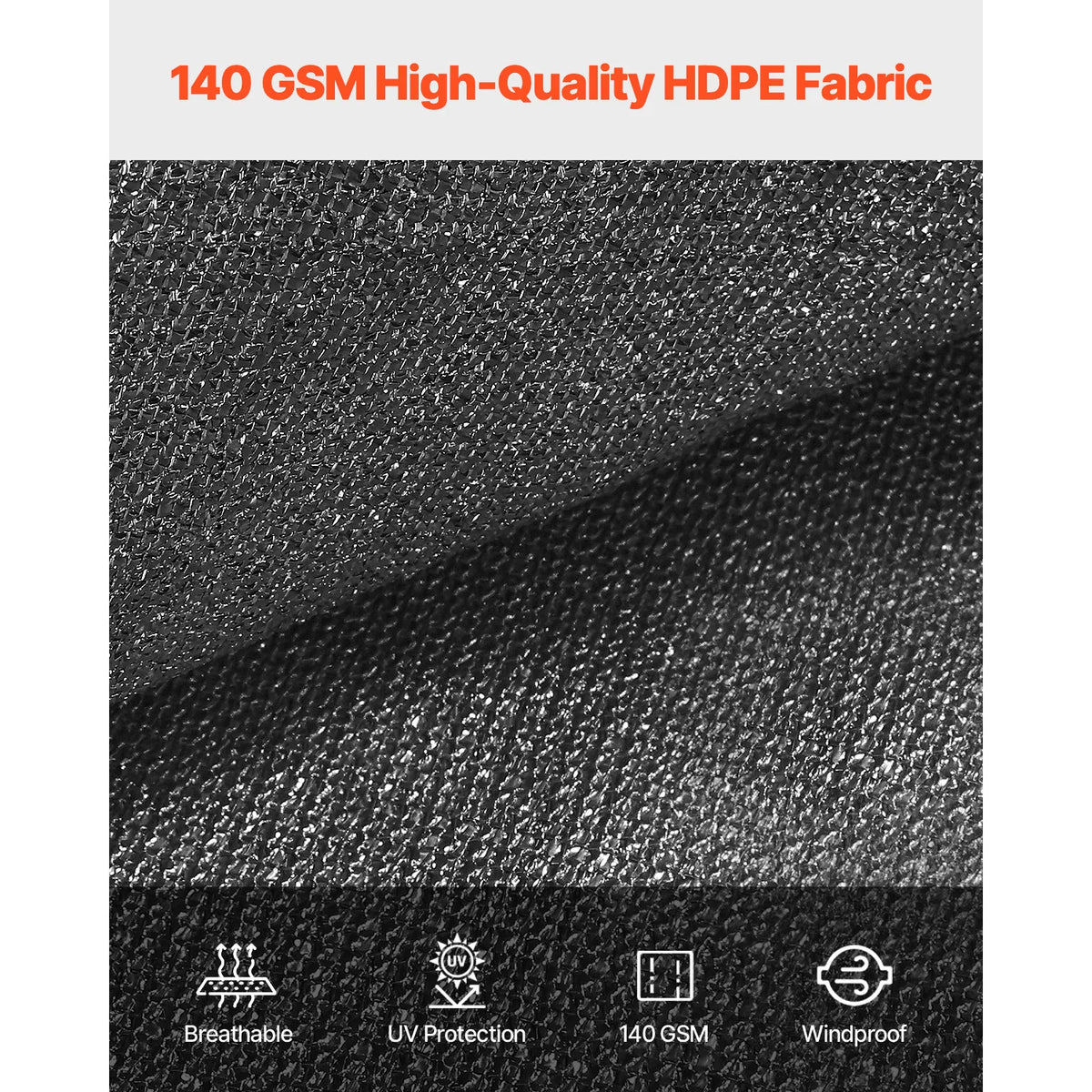 SucceBuy 90 Percent HDPE Sun Shade Cloth For Pergola Privacy Screen
