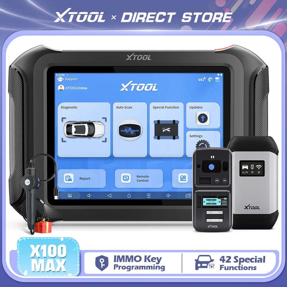 XTOOL X100 MAX Auto Key Programming Tools AI-Assisted Diagnostic Scanner Immobilizer Key Programmer Locksmiths Tool All Key Lost