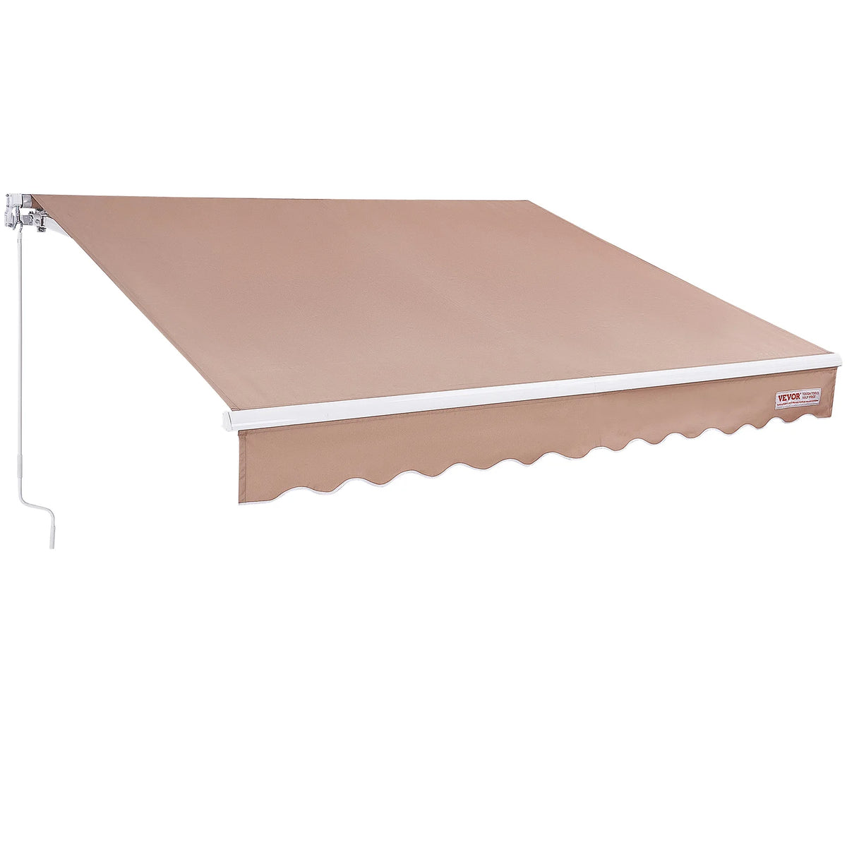 SucceBuy Manual Retractable Awning Waterproof Outdoor Shade