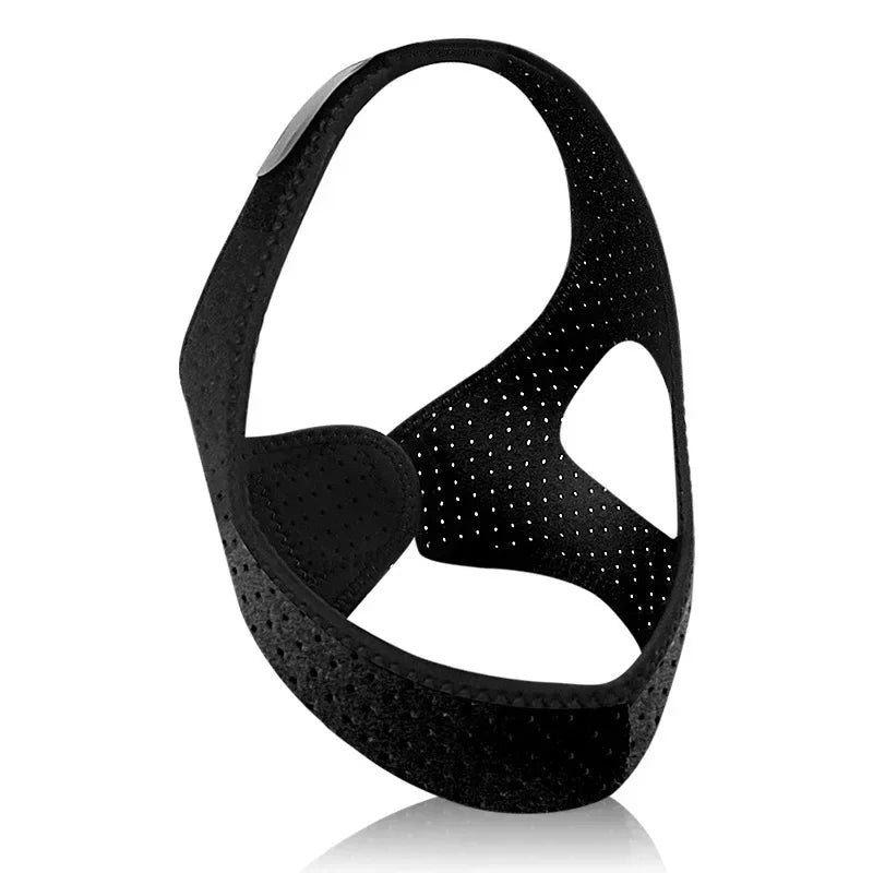Adjustable Anti Snore Belt for Snoring Relief Breathable Chin Strap Night Sleeping Aid Jaw Support Men Women Snoring Protection