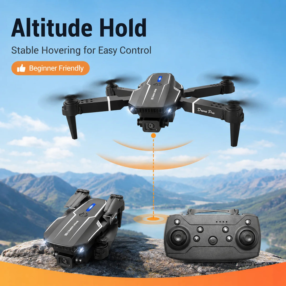 ZNLYRION S101 Foldable 4K Dual Camera FPV RC Drone