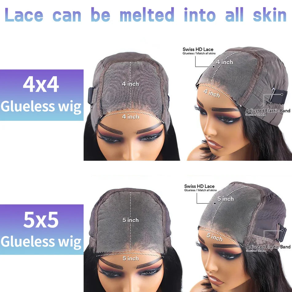 Plixir Curly Glueless Human Hair Bob Wig With Swiss Lace