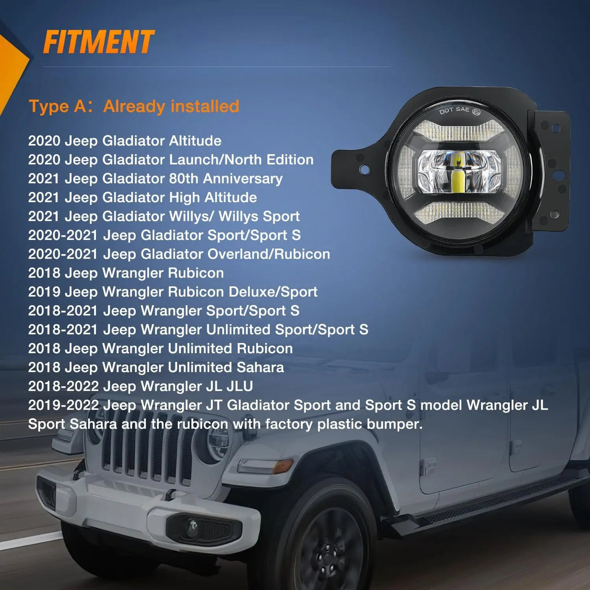 Nilight Led Fog Lights With Mounting Brackets And Hardware