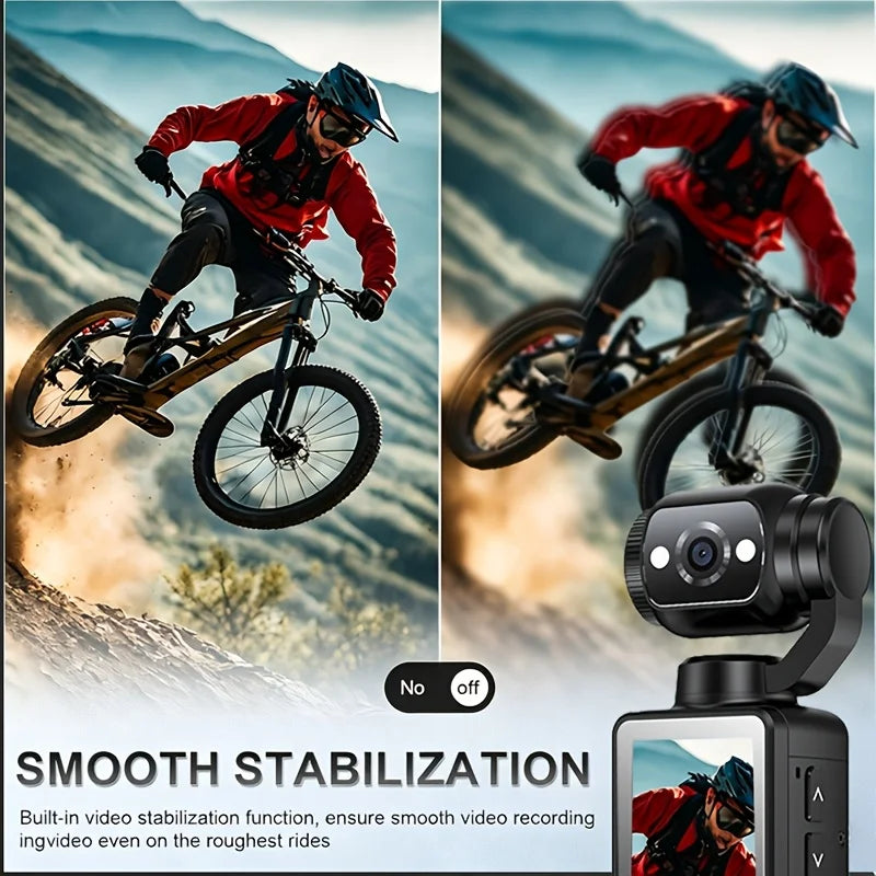 W&O 4K Compact Camcorder With Flip Screen And Auto Focus For Travel