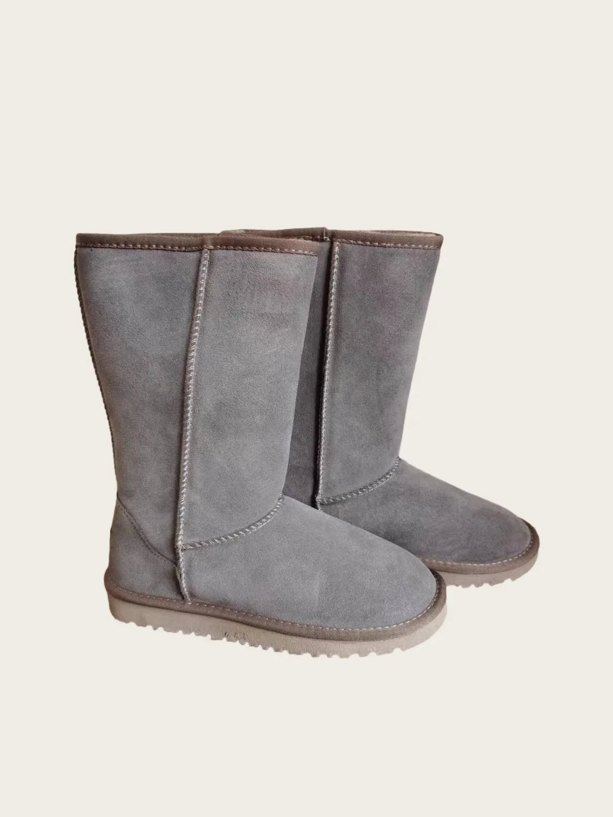 Women's Platform Mini Snow Boots Women's Indoor Slippers Style Leather Suede Material Overcoat Shoe Style Comfortable Sheeps