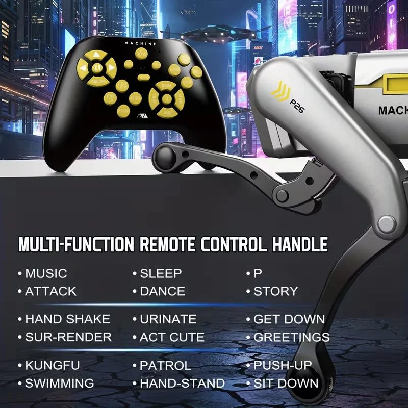 AI Robot Dog Toy With Remote Control And Flexible Limbs