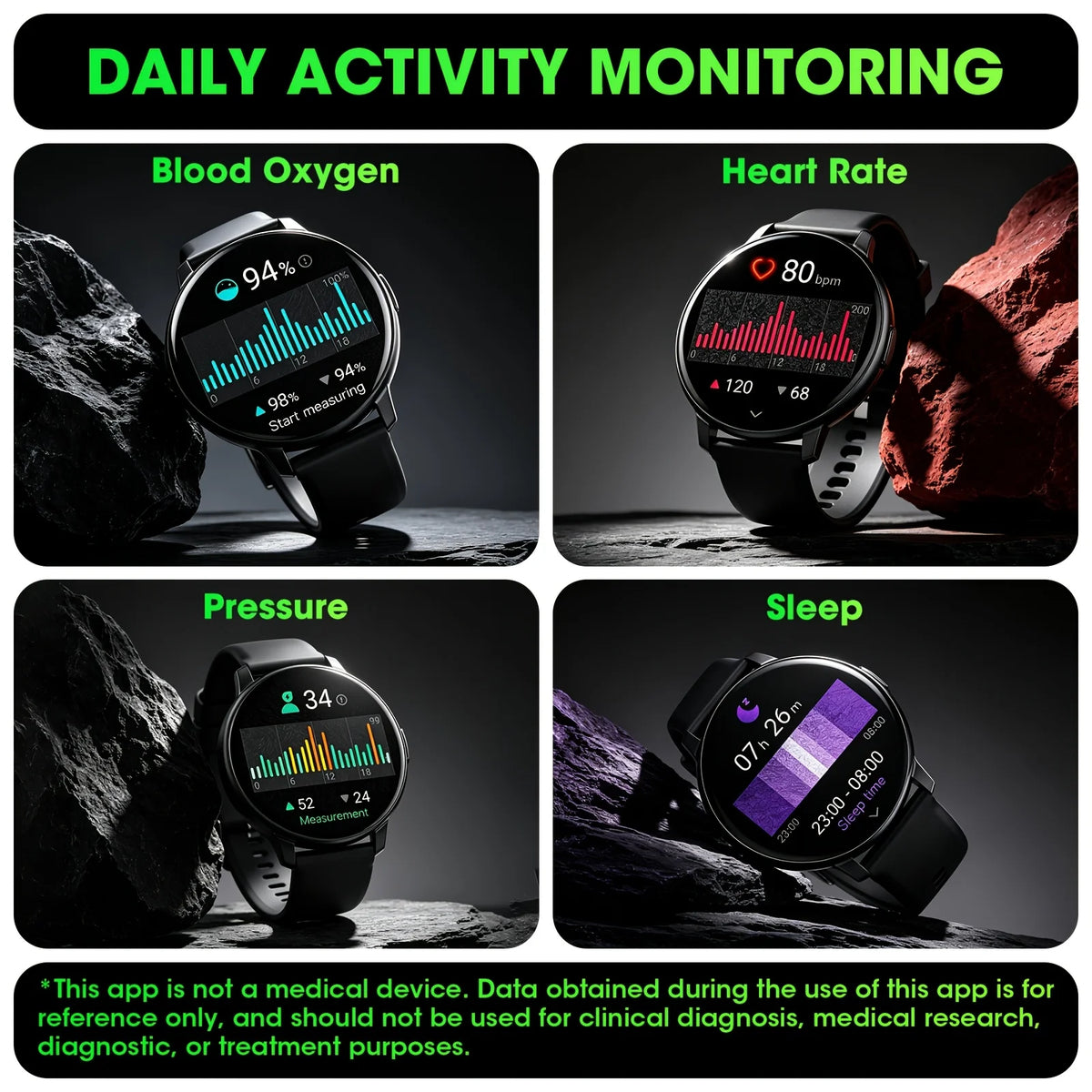 ERUN Smartwatch With Bluetooth Calling And Fitness Activity Tracking
