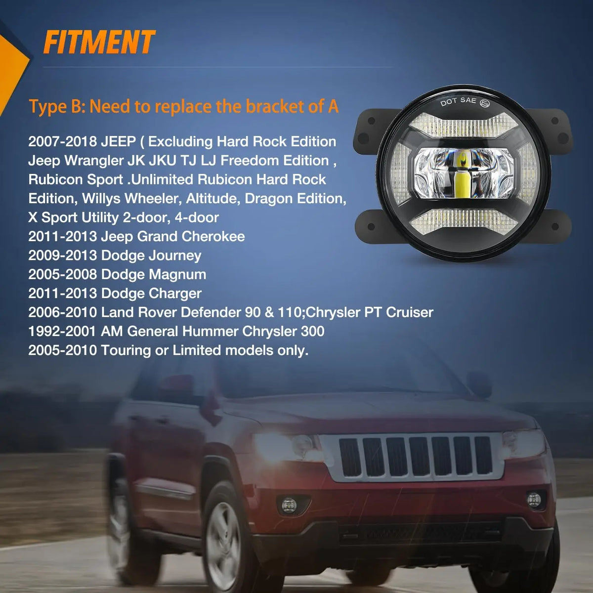 Nilight Led Fog Lights With Mounting Brackets And Hardware