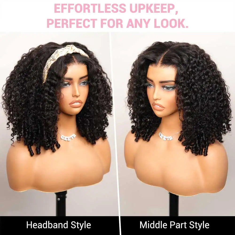 UVEOUS Burmese Curly Human Hair Wig With HD Lace Frontal