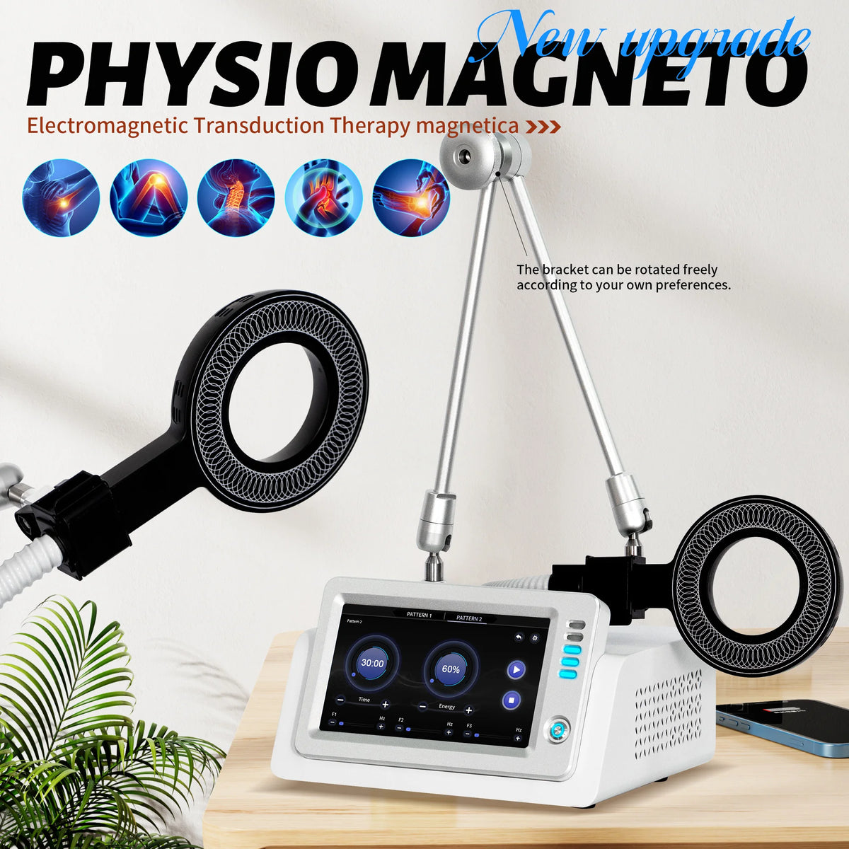 Emtt Physio Magneto therapy Hottest Magnetoterapia Pain Relief PEMF Sports Injury Therapy Magnetotherapy Physiotherapy Device