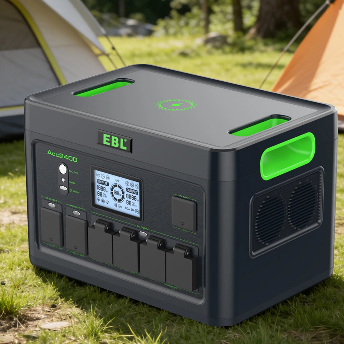 2400W Portable Power Station 1843Wh Pure Sine Wave Emergency Battery