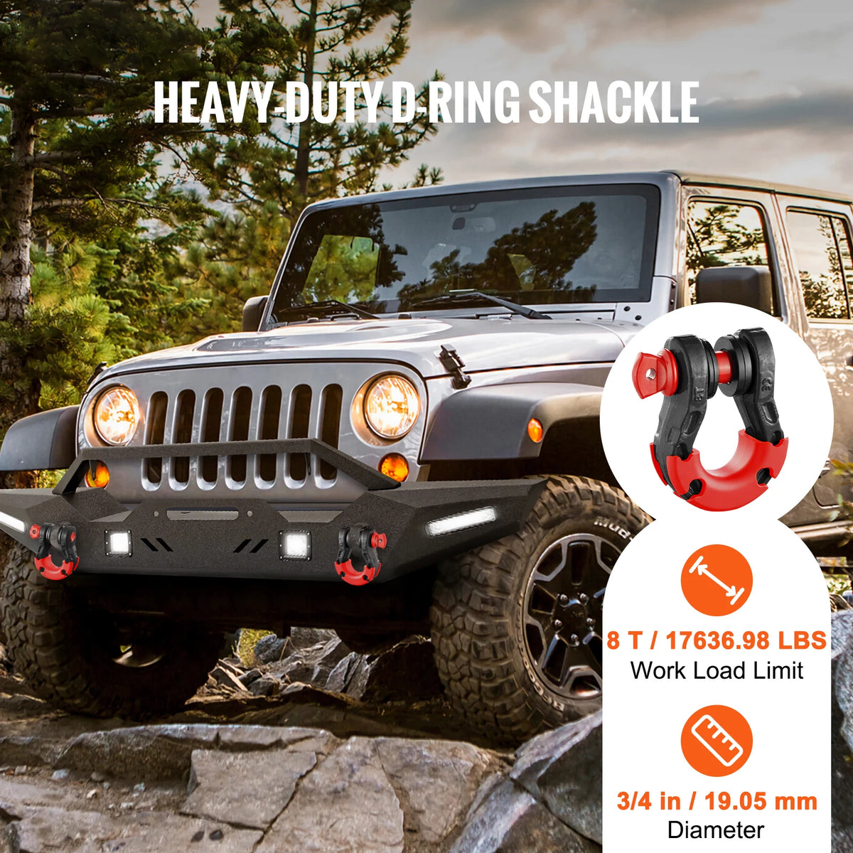 D-Ring Shackle U-Hook With Pin Isolators For Topping