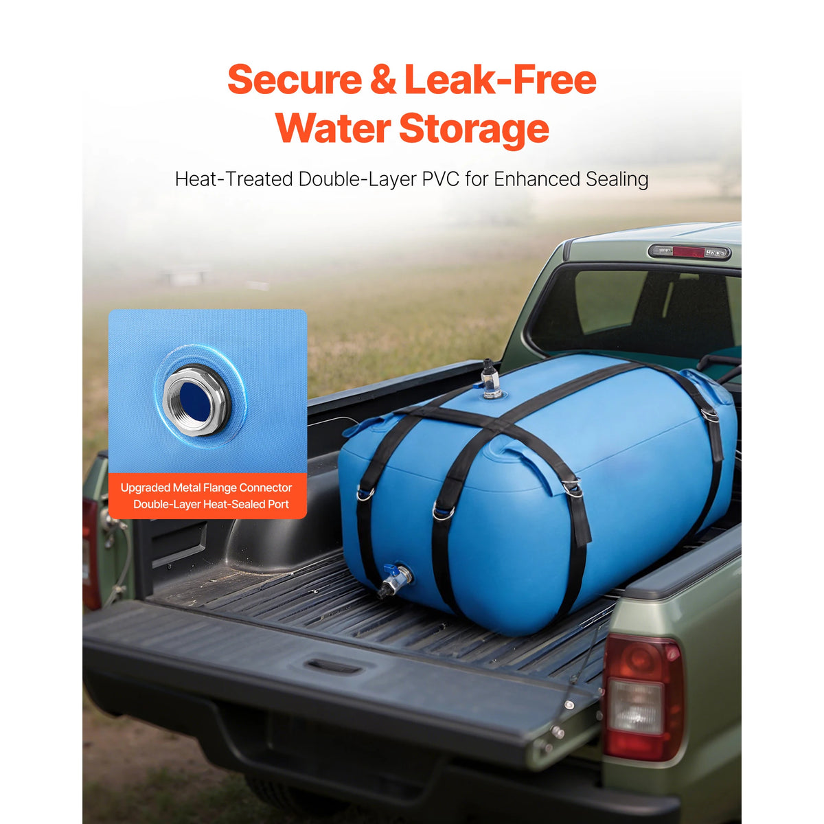 Portable TPU Water Storage Bladder Collapsible Soft Bag