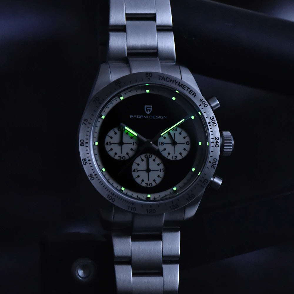 PAGANI DESIGN Men's Waterproof Quartz Sapphire Crystal Business Watch