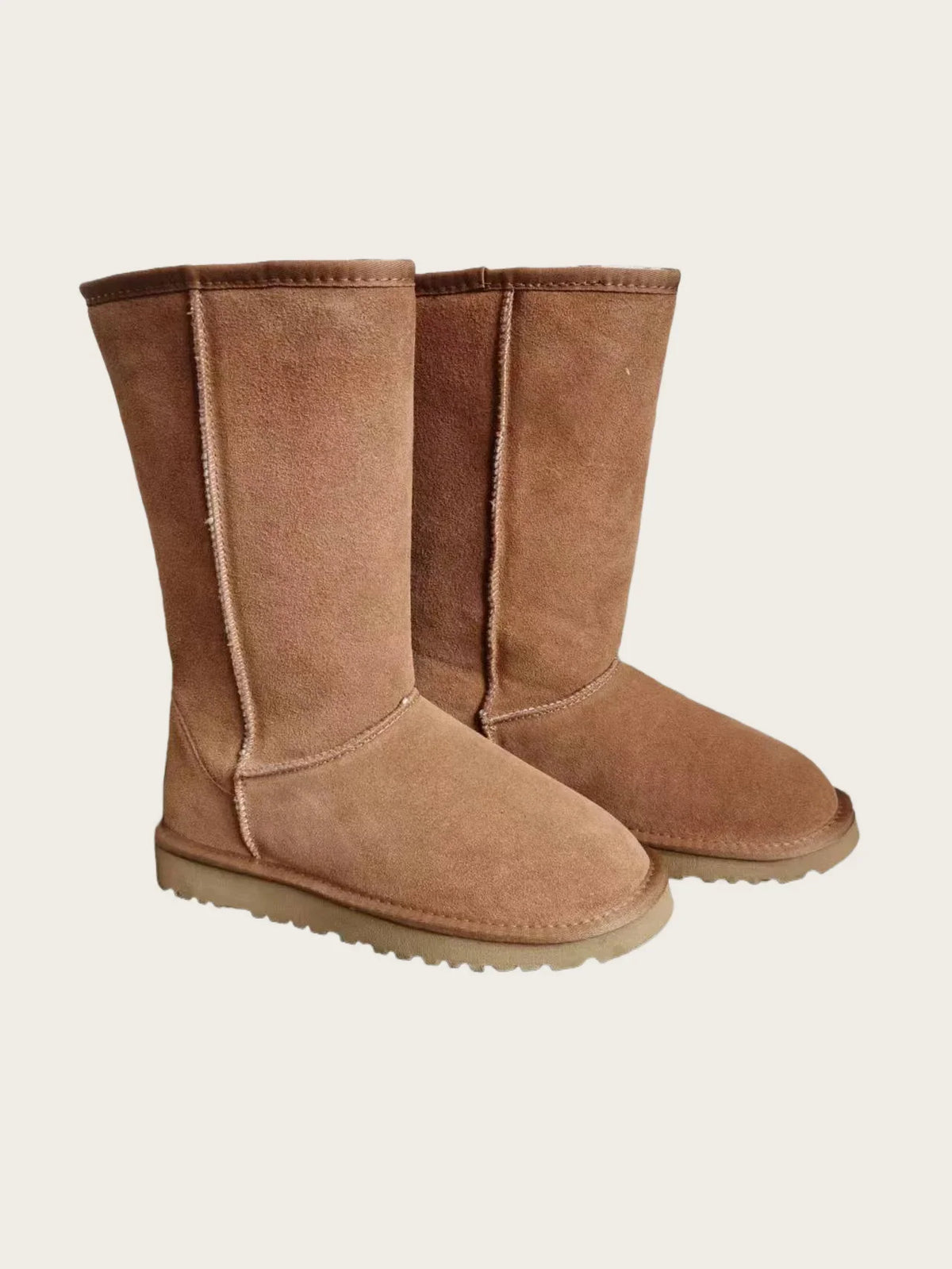 Women's Platform Mini Snow Boots Women's Indoor Slippers Style Leather Suede Material Overcoat Shoe Style Comfortable Sheeps