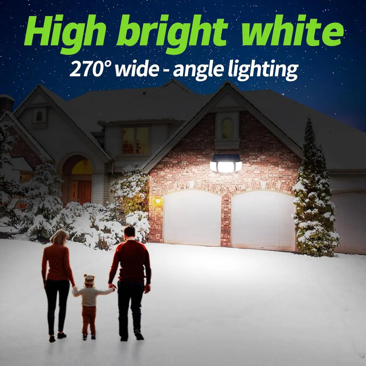 Intelamp Rechargeable Solar Outdoor Dual Sensor LED Light
